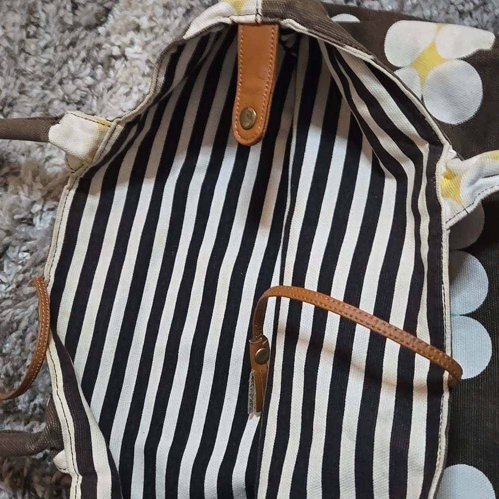 Brown Tote Bag with Floral Pattern from Roxy - Picture 7 of 12